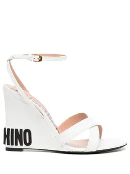 Moschino: Белые сандалии 