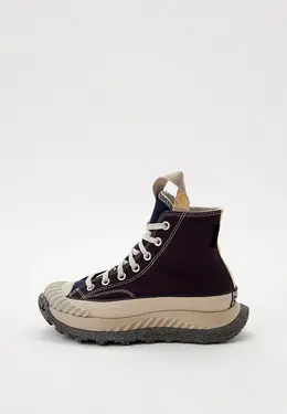 Converse: Бордовые кроссовки