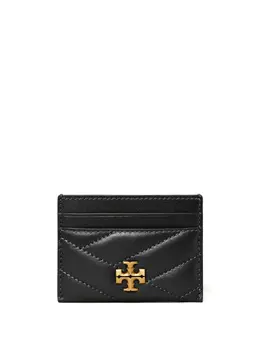 Tory Burch: Чёрный картхолдер  Kira Chevron