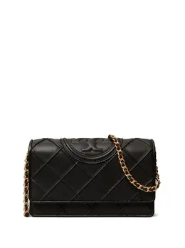 Tory Burch: Чёрный кошелёк  Fleming