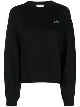 Lacoste: Чёрный свитшот 