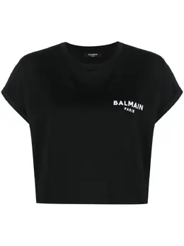 Balmain: Футболка с принтом