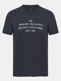 Armani Exchange: Тёмная футболка