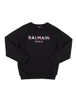 BALMAIN: Хлопковый свитшот