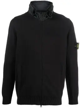 Stone Island: Кардиган с капюшоном 