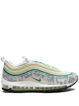 Nike: Зелёные кроссовки  Air Max 97