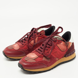 Valentino: Красные кроссовки Rockrunner