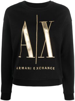 Armani Exchange: Хлопковый свитшот 