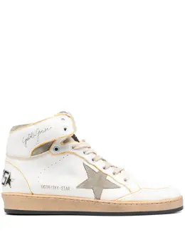 Golden Goose: Белые кроссовки  Sky Star