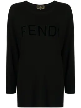 Fendi Pre-Owned: Длинная футболка