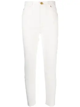 Balmain: Белые джинсы 