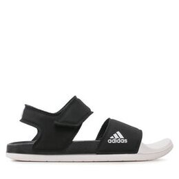 adidas: Чёрные сандалии Adilette