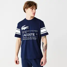 Lacoste: Футболка с принтом 