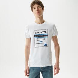 Lacoste: Футболка с принтом 