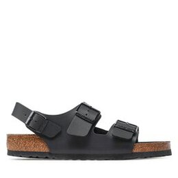 Birkenstock: Чёрные босоножки Milano