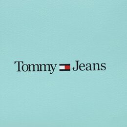 Tommy Jeans: Голубая сумка Essential