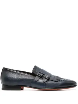 Santoni: Синие туфли 
