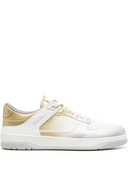 Santoni: Белые кроссовки 