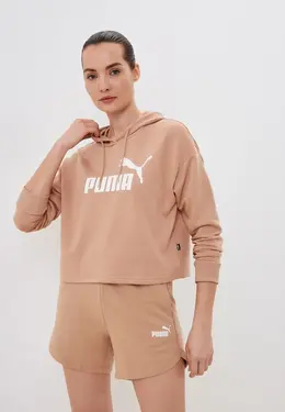 PUMA: Бежевая толстовка