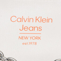 Calvin Klein Jeans: Бежевая сумка