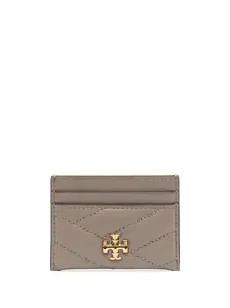 Tory Burch: Светлый картхолдер  Kira Chevron