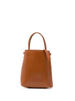 Chloé: Коричневая сумка-шоппер 