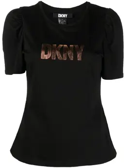 DKNY: Футболка с принтом 