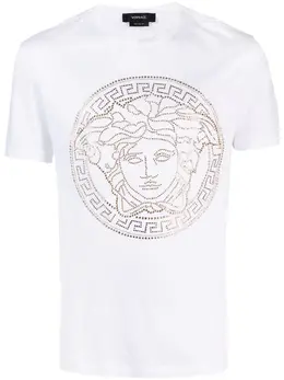 Versace: Белая футболка Medusa Head