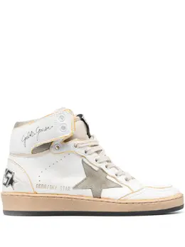 Golden Goose: Белые кроссовки  Sky Star