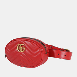 Gucci: Красная сумка GG Marmont