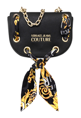 VERSACE JEANS COUTURE: Чёрная сумка 