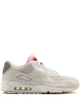 Nike: Светлые кроссовки Air Max 90 PRM