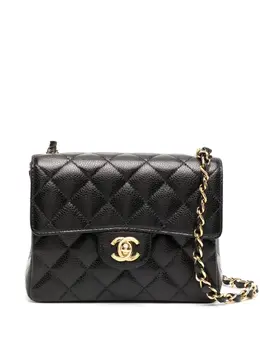 CHANEL Pre-Owned: Чёрная сумка через плечо 
