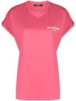 Balmain: Футболка с принтом