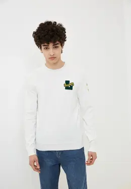 Lacoste: Белый свитер 