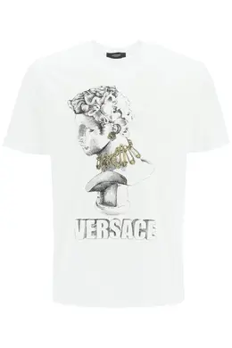 Versace: Белая футболка 