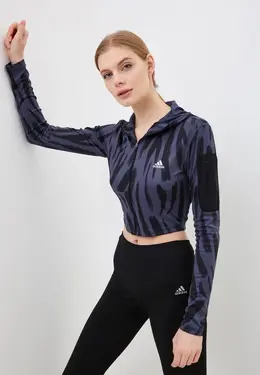 adidas: Серая толстовка 