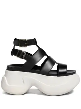 Marni: Чёрные сандалии 