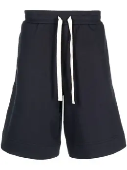 Jil Sander: Синие шорты  Drawstring