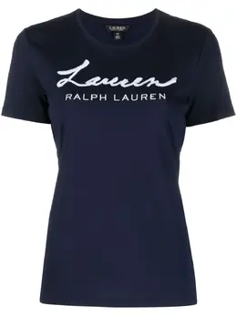 Lauren Ralph Lauren: Синяя футболка 