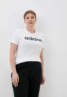 adidas: Белая футболка