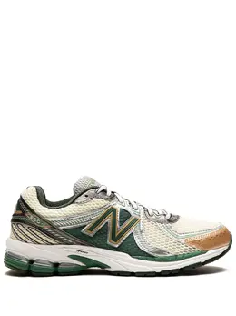 New Balance: Тёмные кроссовки  860