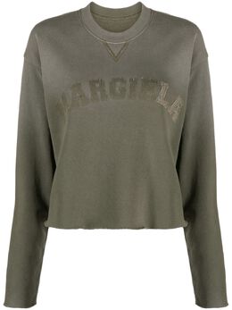 Maison Margiela: Зелёный свитшот 