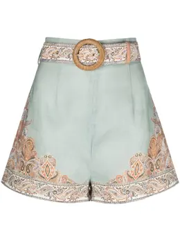 ZIMMERMANN: Льняные шорты 