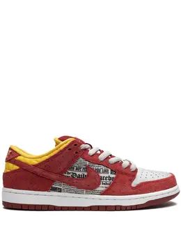 Nike: Красные кроссовки SB Dunk Low