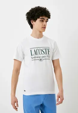 Lacoste: Белая футболка 