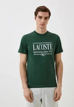 Lacoste: Зелёная футболка 