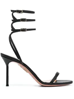 Aquazzura: Чёрные сандалии 