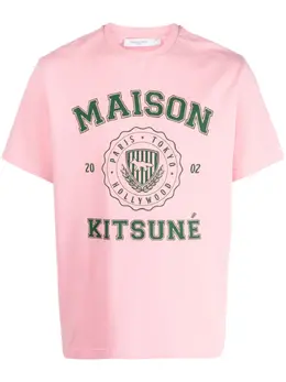 Maison Kitsuné: Футболка с принтом