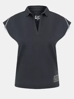 EA7 Emporio Armani: Тёмное поло 